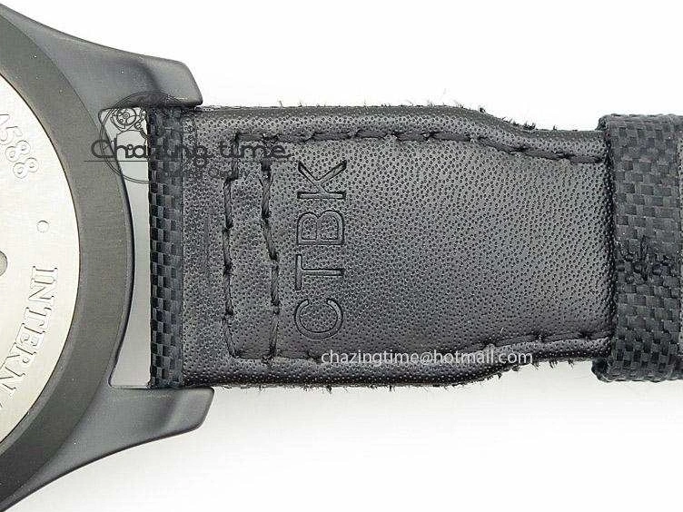 MIROTIME 0417 Durable Big Pilot 5019 Ceramic Case Black Dial Green Markers Asian 23J 7396